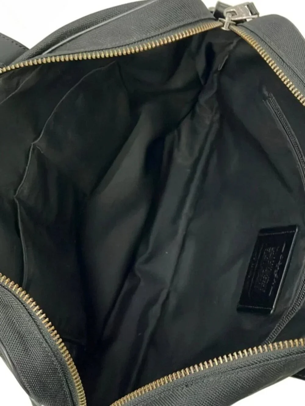 COACH Hamilton Bag in Cordura F31277 Black Cordura Nylon Leather Business Bag